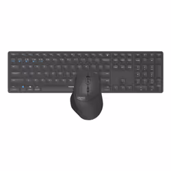 Rapoo 9800M, Wired & Wireless, USB + Bluetooth, QWERTY, Dark Grey, Mouse included