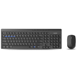Rapoo 8100M keyboard Mouse included Universal RF Wireless + Bluetooth