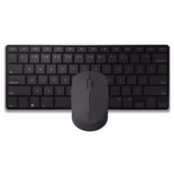 Rapoo 9000M, Wired & Wireless, USB + Bluetooth, QWERTY, Black, Mouse included