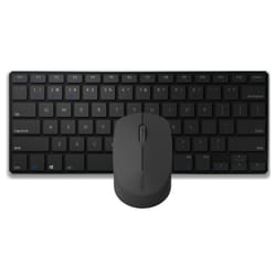 Rapoo 9000M keyboard Mouse included Universal USB + Bluetooth QWERTY Black