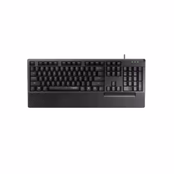 Rapoo NK2000, Full-size (100%), Wired, USB, Membrane, QWERTY, Black