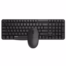 Rapoo NX1820, Full-size (100%), Wired, USB, QWERTY, Black, Mouse included