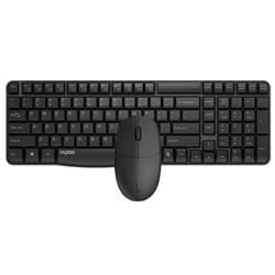 Rapoo NX1820 keyboard Mouse included Universal USB QWERTY Black