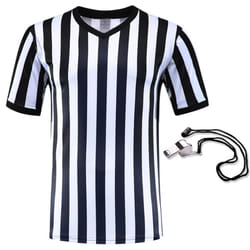Shinestone Referee Shirt  Referee Costume Shirt for Womens and Mens  V Neck Referee Umpire Shirt Jersey for Football  Soccer and Sports for Christmas