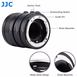 JJC Auto Focus (AF) Extension Tube with TTL Exposure for Close-up Image Photography for Nikon F Mount Cameras (12mm/20mm/36mm Set)