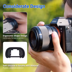 JJC 2-Pack FDA-EP18 Eyecup Eyepiece Eye Cup for Sony A7 A7II A7III A7R A7RII A7RIII A7RIV A7S A7SII A9 A99II A58 for Sony A7 A7 II A7 III A7