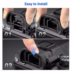 JJC 2-Pack FDA-EP18 Eyecup Eyepiece Eye Cup for Sony A7 A7II A7III A7R A7RII A7RIII A7RIV A7S A7SII A9 A99II A58 for Sony A7 A7 II A7 III A7