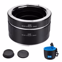 JJC EF EF-S Mount Auto Focus Macro Extension Tube Set for Canon Rebel T8i T7i T6s T6i T5i T7 T6 SL3 SL2 EOS 90D 80D 77D 70D 6 ...