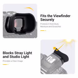 EOS R6 Mark II R6 R5C R5 Eye Cup Eyepiece  Extended Long Soft Eyecup Eyepiece Viewfinder for Canon EOS R6 Mark II R6 R5C R5 Mirrorless Camer