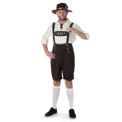 Bavarian costume in brown overalls for men - M