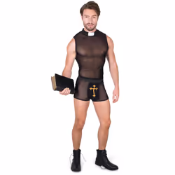 Men's sinner priest costume - M