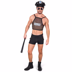 Naughty policeman costume for men - L