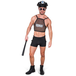 Naughty policeman costume for men - XL