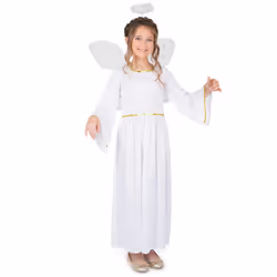 ) Girls' Heavenly Angel Costume - 5-6 years (116 cm