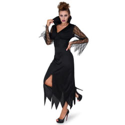 Women's black lace witch costume - XL