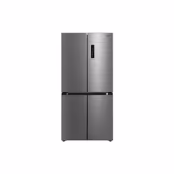 Midea MDRF632FIE46, Freestanding, French door, Grey, Stainless steel, White, Touch, LED, On door