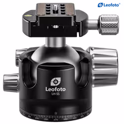 Leofoto LH-55+QP-70 tripod head Black, Silver - Additional view 3