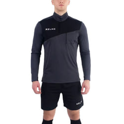 Kelme Mens Long Sleeve Football Soccer Shorts Referee Kit Set - Black - XL, Black
