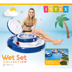 Intex Floating Beverage Holder Inflatable Drink Holder Pool Tray Mega Chill - Additional view 4