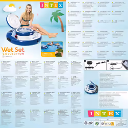 Intex Floating Beverage Holder Inflatable Drink Holder Pool Tray Mega Chill - Additional view 5