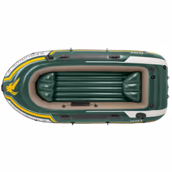 Intex Inflatable Boat Set Inflatable Canoe Blow Up Boat Seahawk 3 68380NP