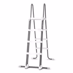 Intex 28076, Ladder, Grey, White, Plastic, Above ground pool, China, 122 cm