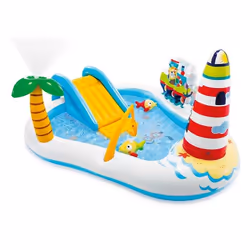Intex 57162, Inflatable pool, 182 L, Figure 8 shape, 3 yr(s), Vinyl, Multicolour