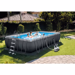 Intex 26364NP above ground pool Framed pool Rectangular 31805 L Grey
