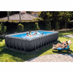 Intex 26364NP above ground pool Framed pool Rectangular 31805 L Grey