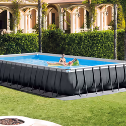 Intex 26374 above ground pool Framed pool Rectangular 54368 L Anthracite, Blue - Additional view 7