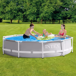 Intex PrismFrame Framed pool Round 4485 L Blue, Grey - Additional view 4