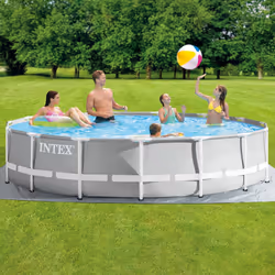Intex 26724NP above ground pool Framed pool Round 14614 L Grey - Additional view 4