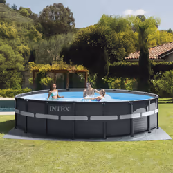 Intex 26340NP Framed pool Round 26423 L Anthracite, Blue