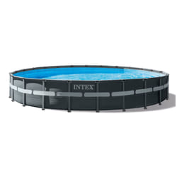 Intex 26340NP above ground pool Framed pool Round 47241 L Anthracite, Blue
