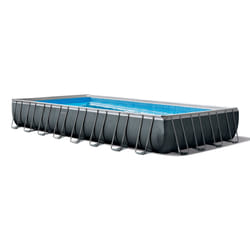 Intex 26378 above ground pool Framed pool Rectangular 54368 L Anthracite, Blue