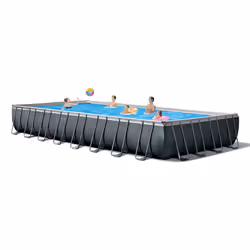 Intex 26378 above ground pool Framed pool Rectangular 54368 L Anthracite, Blue