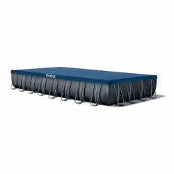 Intex 26378 above ground pool Framed pool Rectangular 54368 L Anthracite, Blue