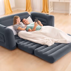 Intex Pull-Out Sofa inflatable sofa Grey PVC - Additional view 4