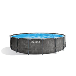 Intex 26742GN above ground pool Framed pool Round Grey