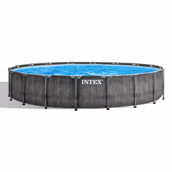 Intex Baltik, 24311 L, Framed pool, Child & adult, Ladder, Blue, Grey, 99.7 kg