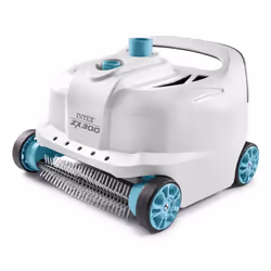 Intex 28005, Robotic pool cleaner, Pool, Black, Blue, White, Bottom, Wall, Above ground pool, 6 m³/h
