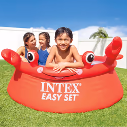 Intex Happy Crab Easy Set Pool Inflatable pool Round 880 L Red