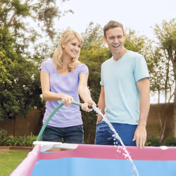 Intex 28266NP above ground pool Framed pool Rectangular 1662 L Blue, Pink, White - Additional view 7