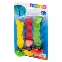 INTEX Underwater Swimming/Diving Pool Toy Sinking Fun Balls (3 Pack)-Multi color
