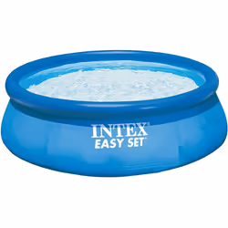 Intex 8ft x 24in Swimming Pool INFLATEABLE PADDLING ROUND & DEBRIS COVER 244CM