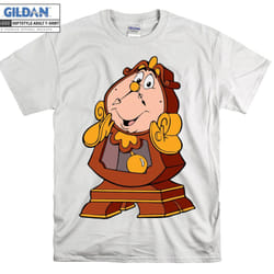 Beauty And The Beast Cogsworth Funny  Art T shirt Hoodie T-shirt - XXL