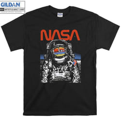 NASA Astronaut Moon Reflection Vintage Retro T shirt T-shirt - XXL
