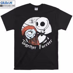 Nightmare Christmas Jack and Sally T-shirt - L