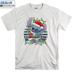 Christmas Lilo & Stitch Christmas T-shirt Hoodie Tshir - M
