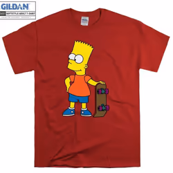 The Simpsons Bart Simpson Cartoon Comic Hoodie Sweatshirt Hoody Long Sleeve  Adult Oversized Unisex - L